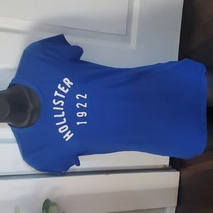 large royal blue Hollister t- shirt